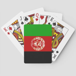 Jeu De Cartes Drapeau de l'Afghanistan patriotique
