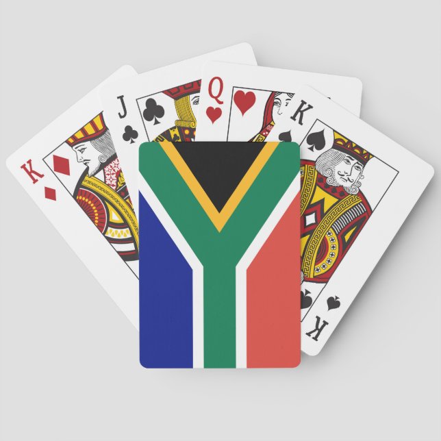 Jeu De Cartes Drapeau de l'Afrique du Sud (dos)