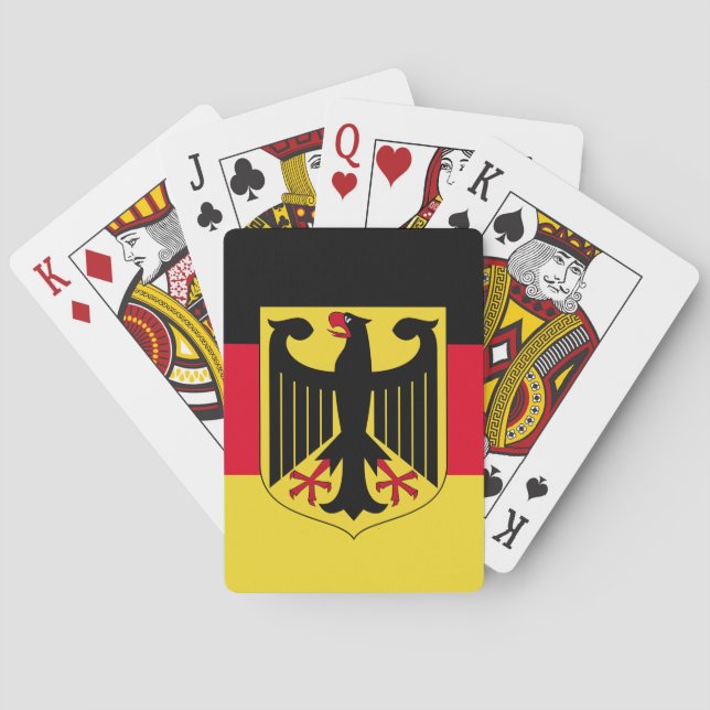 Jeu De Cartes Drapeau de l'Allemagne (dos)
