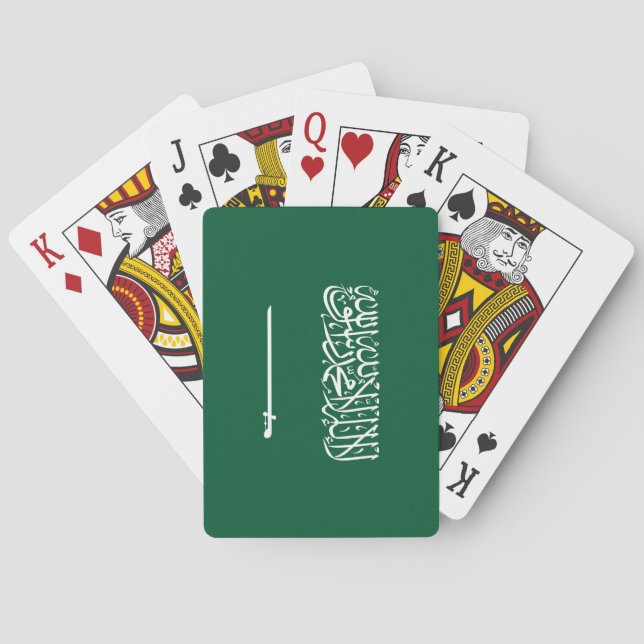 Jeu De Cartes Drapeau de l'Arabie saoudite (dos)