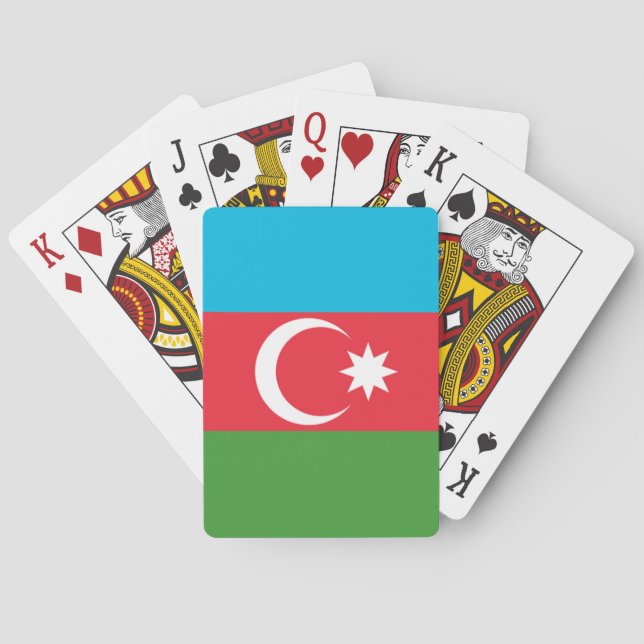Jeu De Cartes Drapeau de l'Azerbaïdjan (dos)