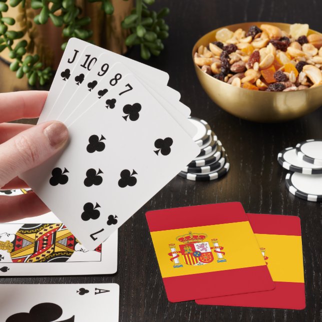 Jeu De Cartes Drapeau de l'Espagne (In Situ)