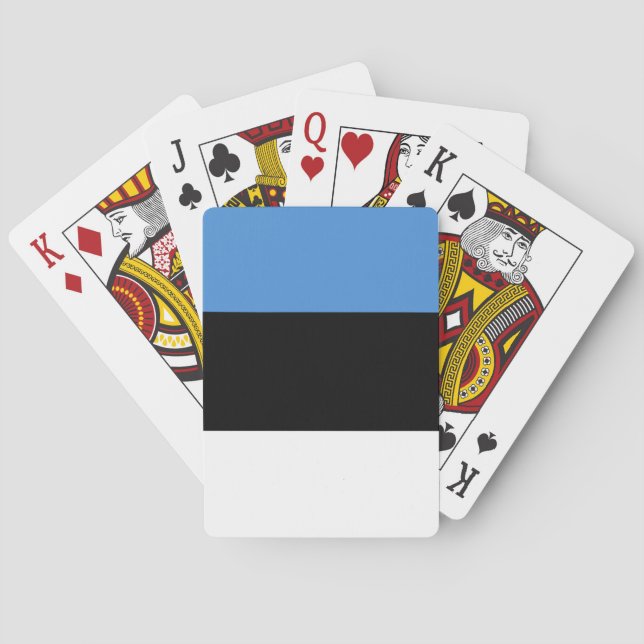 Jeu De Cartes Drapeau de l'Estonie (dos)