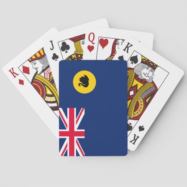 Jeu De Cartes Drapeau de l'État d'Australie-Occidentale (dos)