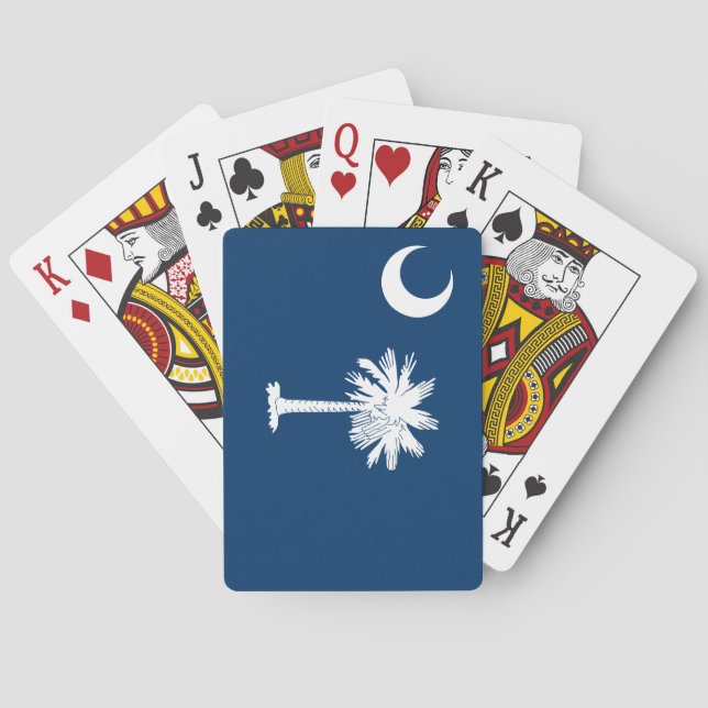 Jeu De Cartes Drapeau de l'État de Caroline du Sud (dos)