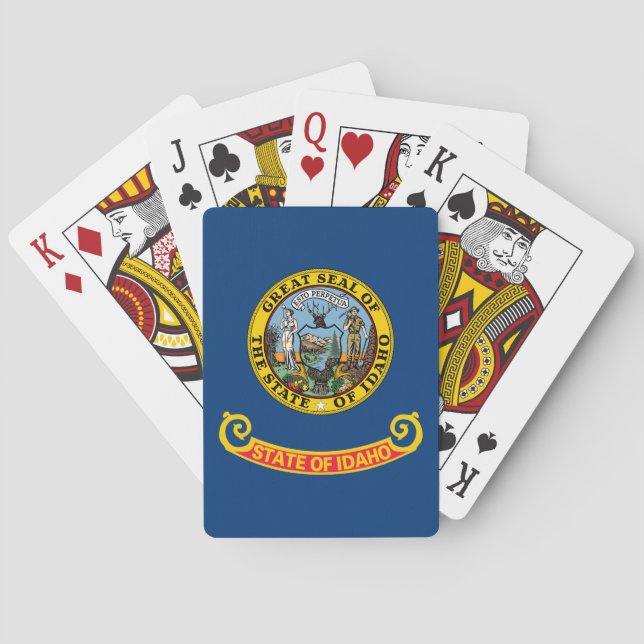 Jeu De Cartes Drapeau de l'État de l'Idaho (dos)