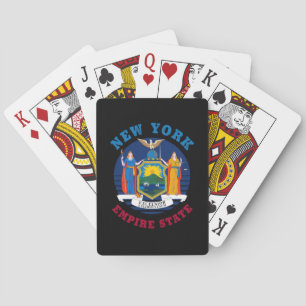 JEU DE CARTES DRAPEAU DE L'ÉTAT DE NEW YORK