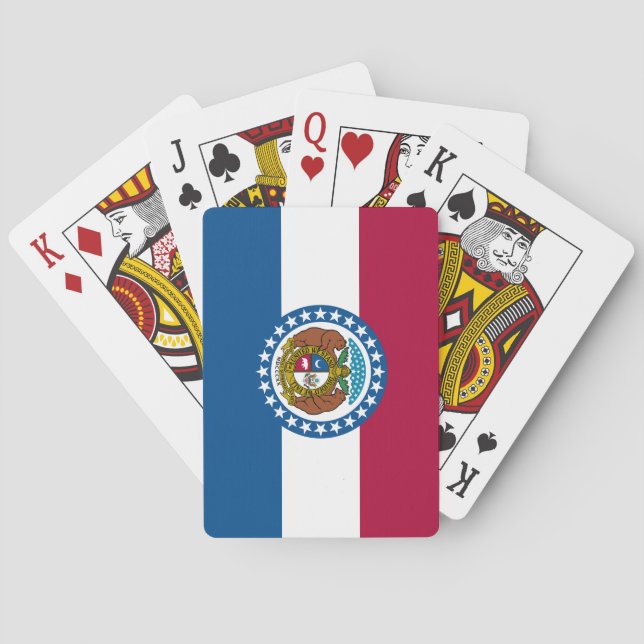 Jeu De Cartes Drapeau de l'État du Missouri (dos)