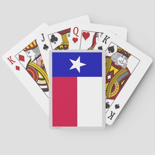 Jeu De Cartes Drapeau de l'État du Texas (dos)