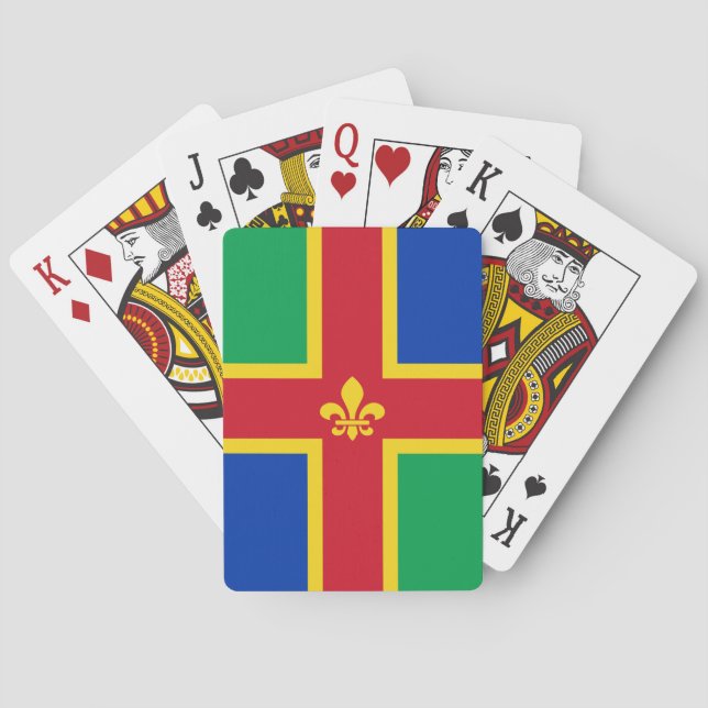 Jeu De Cartes Drapeau de Lincolnshire Jouer des cartes (dos)