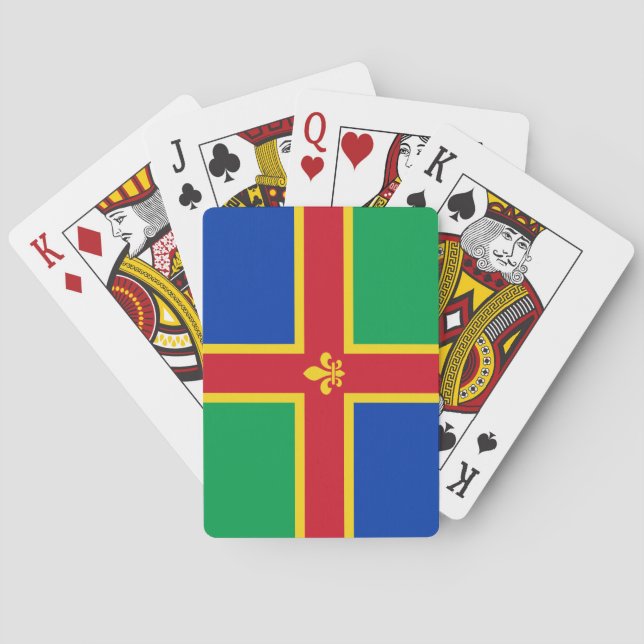 Jeu De Cartes Drapeau de Lincolnshire Jouer des cartes (dos)
