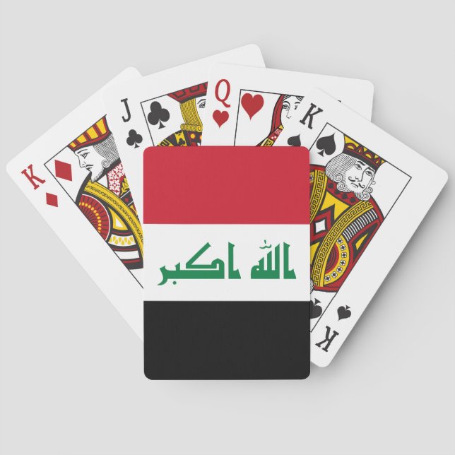 Jeu De Cartes Drapeau de l'Irak (dos)
