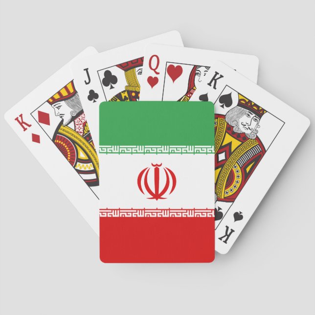 Jeu De Cartes Drapeau de l'Iran (dos)
