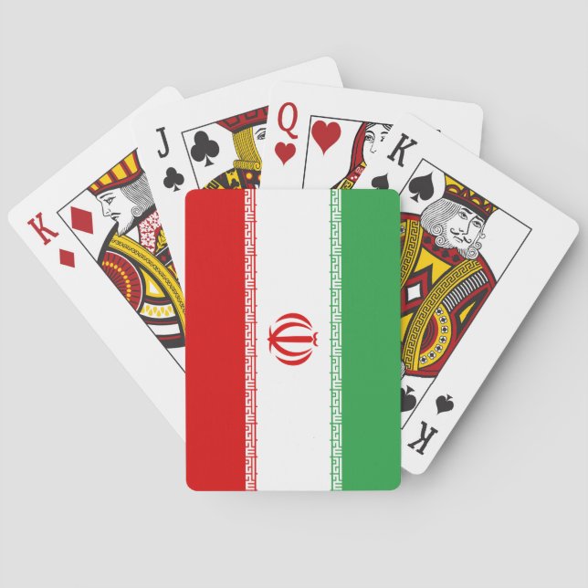 Jeu De Cartes Drapeau de l'Iran (dos)