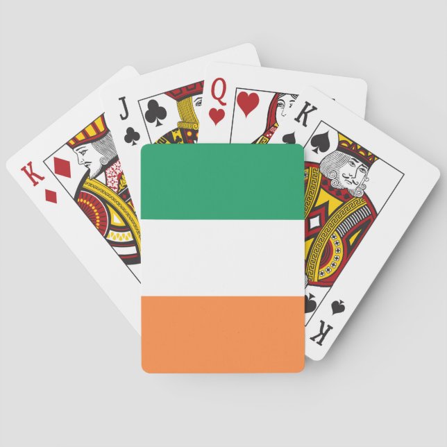 Jeu De Cartes Drapeau de l'Irlande (dos)