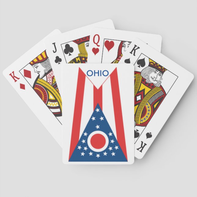 Jeu De Cartes Drapeau de l'Ohio Jouer des cartes (dos)