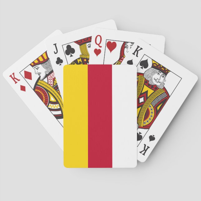 Jeu De Cartes Drapeau de l'Ossétie du Nord (dos)