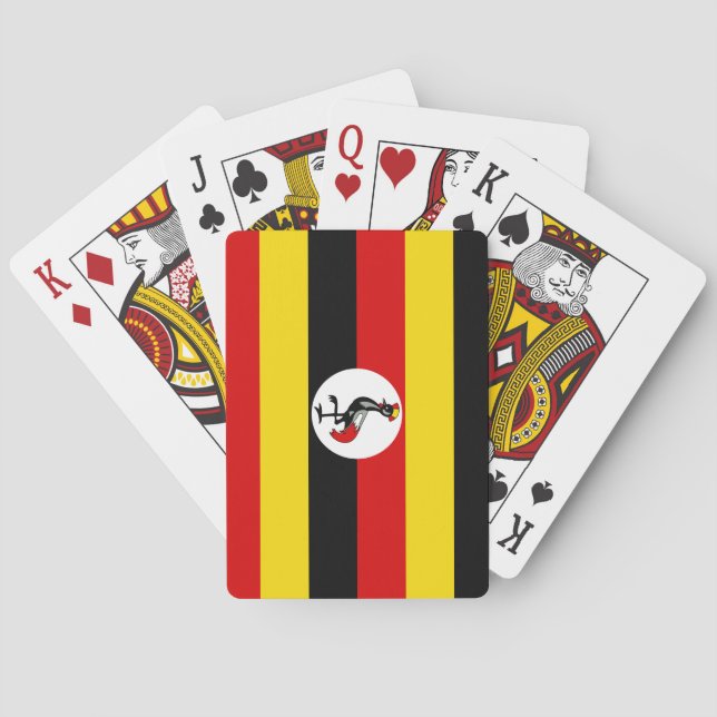 Jeu De Cartes Drapeau de l'Ouganda (dos)