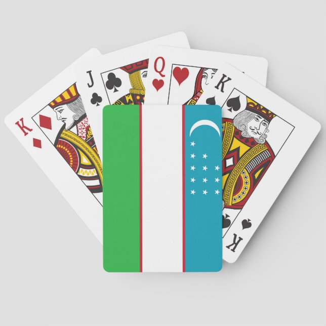 Jeu De Cartes Drapeau de l'Ouzbékistan (dos)
