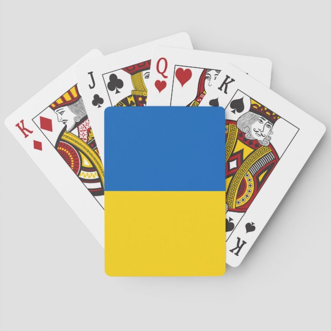 Jeu De Cartes Drapeau de l'Ukraine (dos)