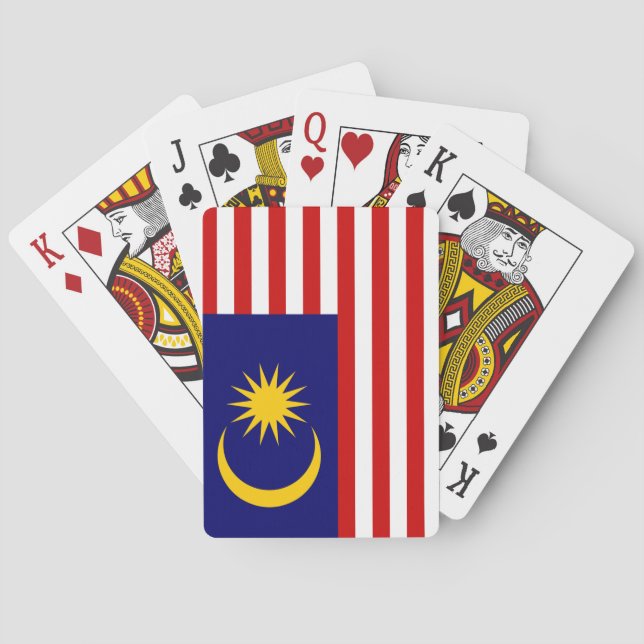 Jeu De Cartes Drapeau de Malaisie (dos)