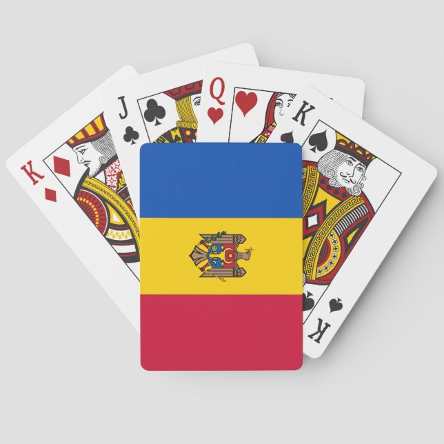 Jeu De Cartes Drapeau de Moldova (dos)