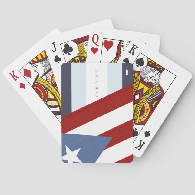 Jeu De Cartes Drapeau de Porto Rico (dos)