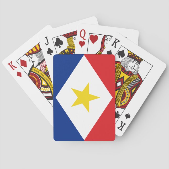 Jeu De Cartes Drapeau de Saba (dos)