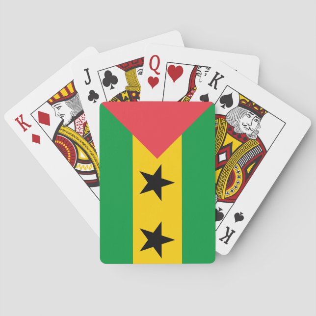 Jeu De Cartes Drapeau de Sao Tomé-et-Principe (dos)