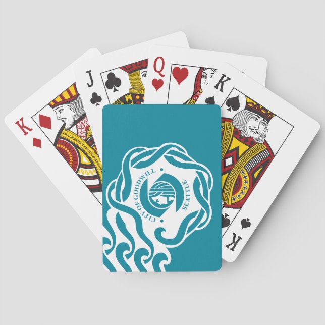 Jeu De Cartes Drapeau de Seattle (Washington) (dos)
