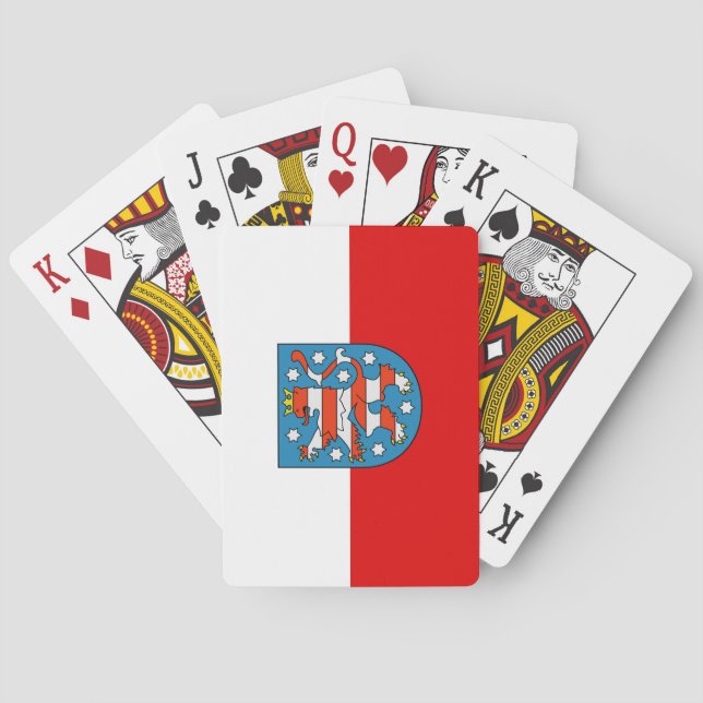 Jeu De Cartes Drapeau de Thuringe Jouer des cartes (dos)