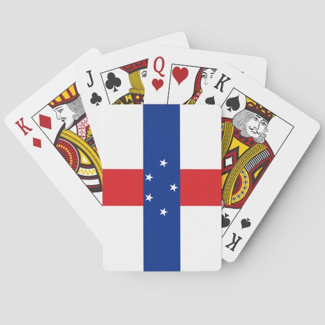Jeu De Cartes Drapeau des Antilles néerlandaises (dos)