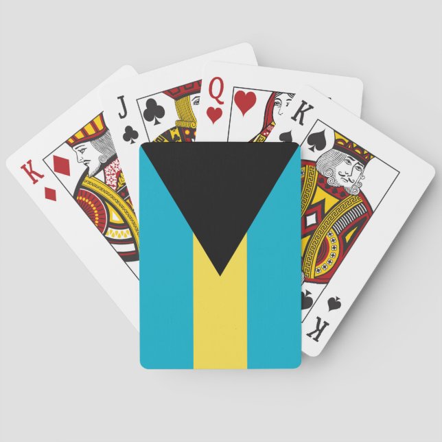 Jeu De Cartes Drapeau des Bahamas (dos)