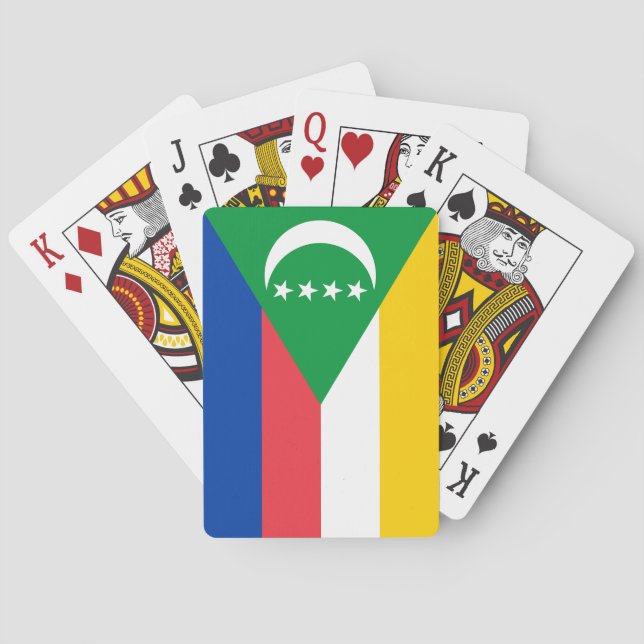 Jeu De Cartes Drapeau des Comores (dos)