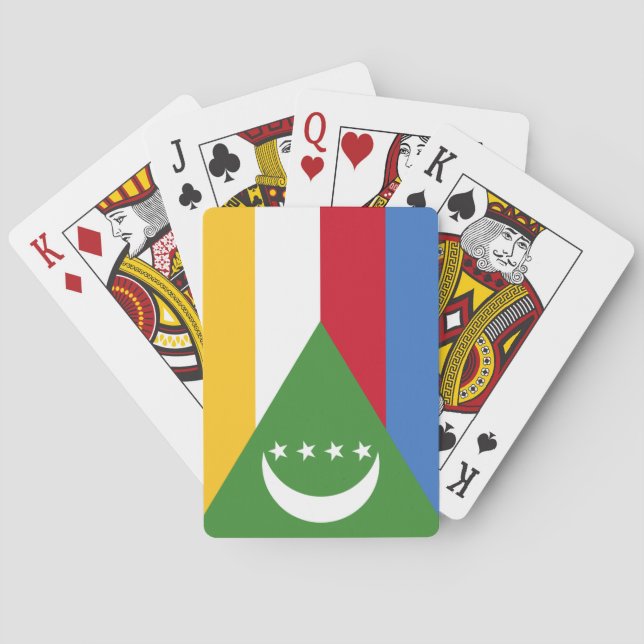 Jeu De Cartes Drapeau des Comores (dos)