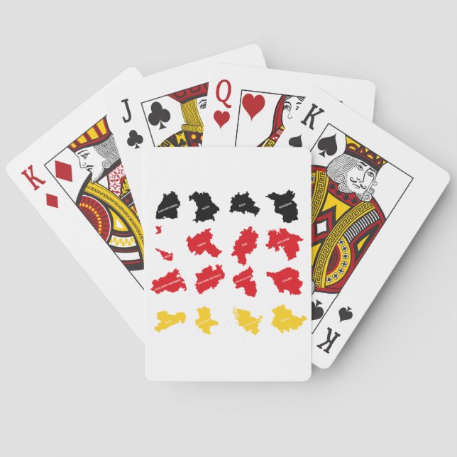 Jeu De Cartes Drapeau des États allemands (dos)
