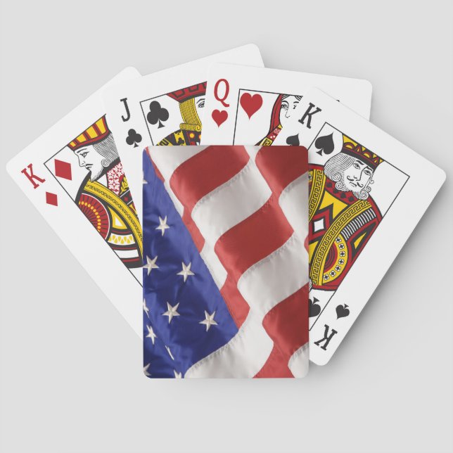Jeu De Cartes Drapeau des États-Unis (dos)