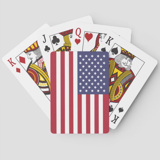 Jeu De Cartes Drapeau des États-Unis (dos)