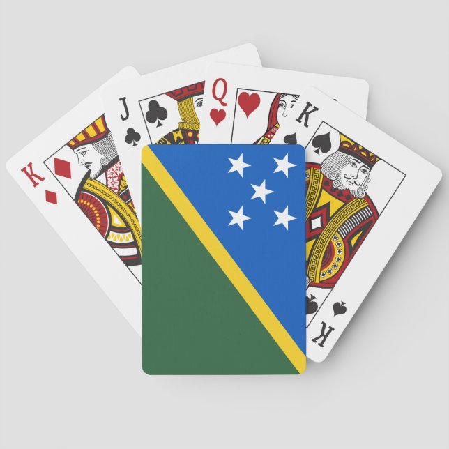 Jeu De Cartes Drapeau des Îles Salomon (dos)