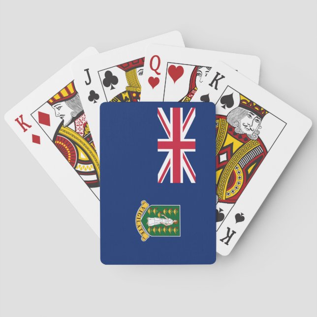 Jeu De Cartes Drapeau des îles Vierges britanniques (dos)