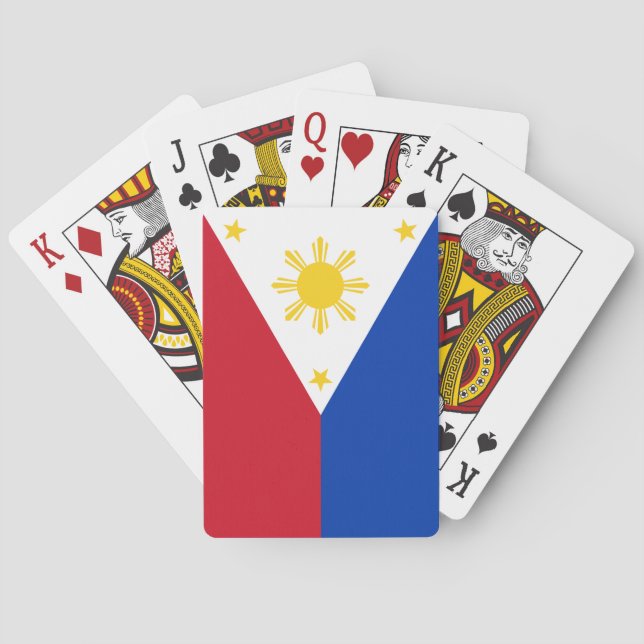 Jeu De Cartes Drapeau des Philippines (dos)