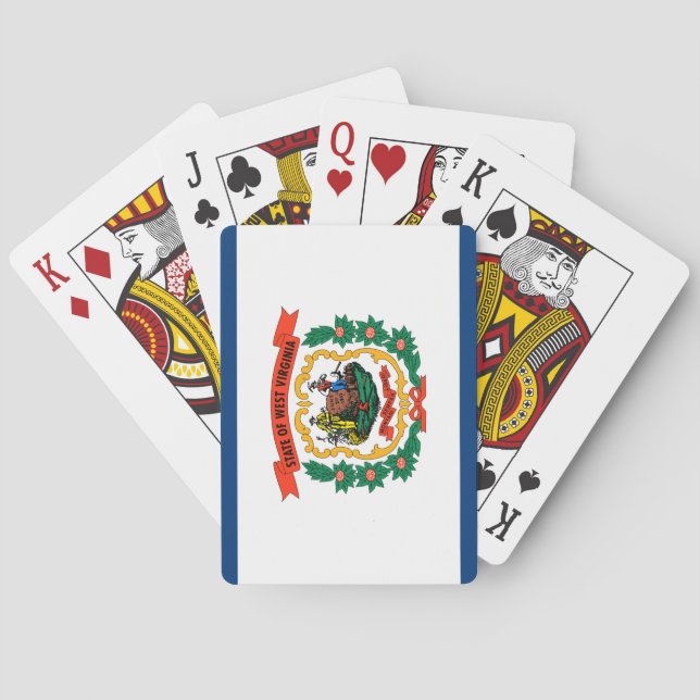 Jeu De Cartes Drapeau d'État de Virginie-Occidentale (dos)