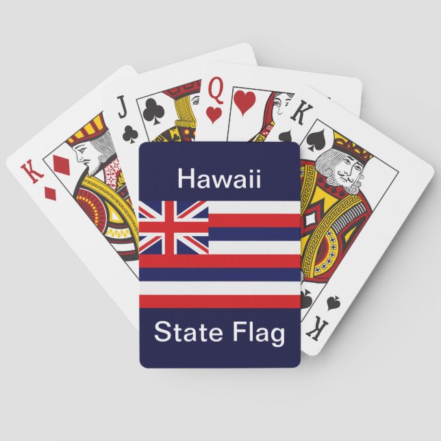 Jeu De Cartes Drapeau d'État d'Hawaii (dos)