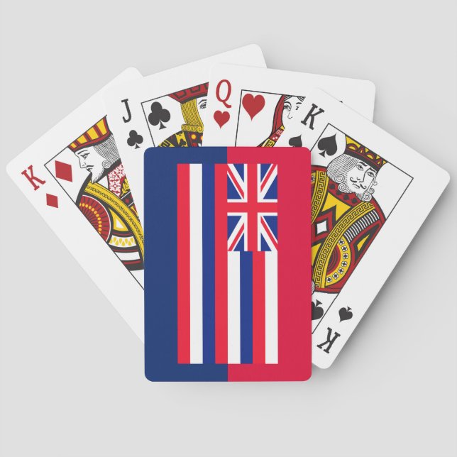 Jeu De Cartes Drapeau d'État d'Hawaii (dos)
