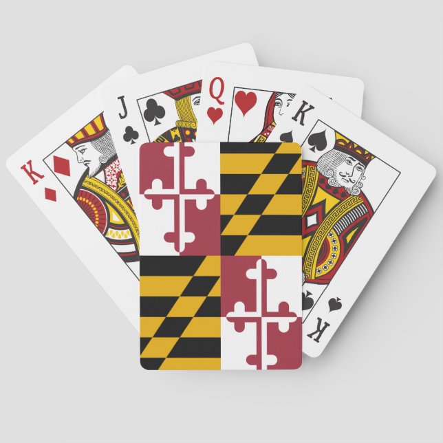 Jeu De Cartes Drapeau d'État du Maryland (dos)
