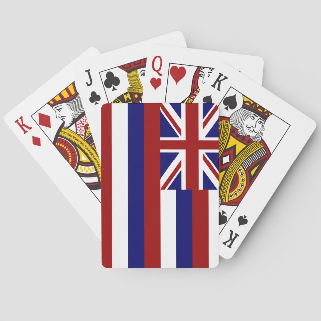Jeu De Cartes Drapeau d'Hawaï (dos)