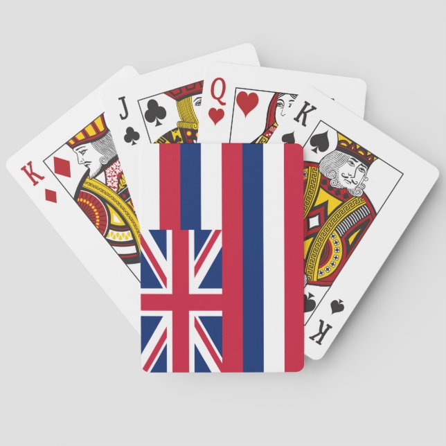 Jeu De Cartes Drapeau d'Hawaï (État des États-Unis) (dos)