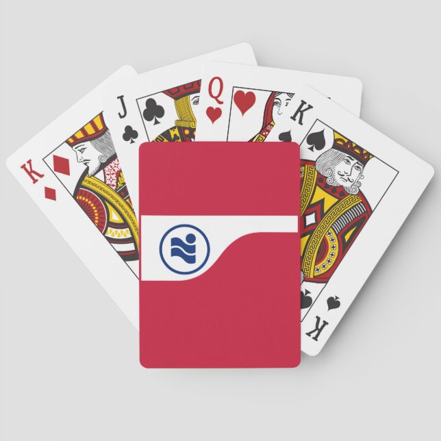Jeu De Cartes Drapeau d'Irving, Texas (dos)