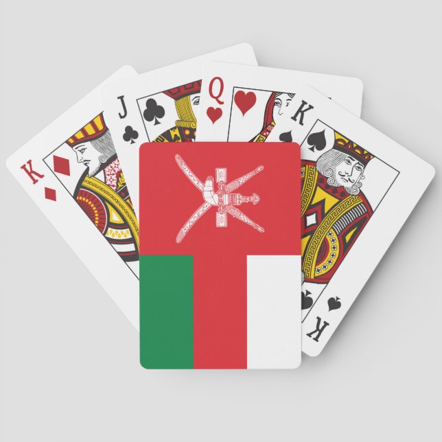 Jeu De Cartes Drapeau d'Oman (dos)
