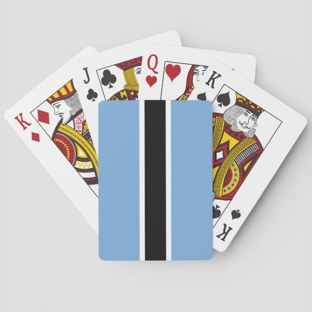 Jeu De Cartes Drapeau du Botswana (dos)